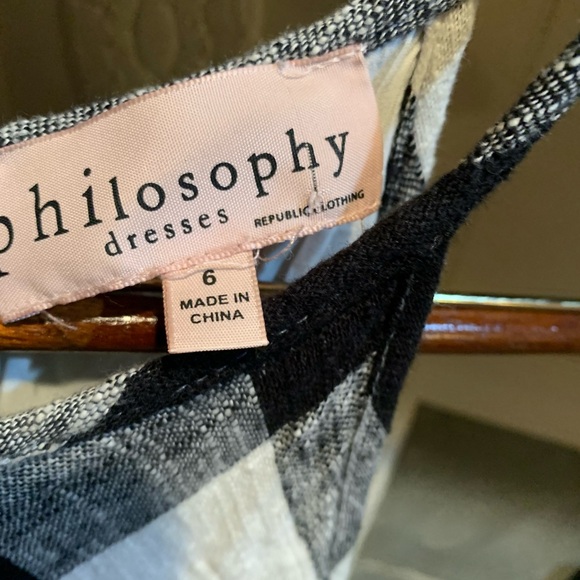 Black and White Checkered Sundress - Picture 4 of 9